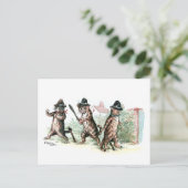 猫を用意したルイワーイン ポストカード (スタンド正面)