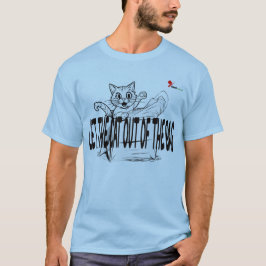 「猫を袋から出す」Tシャツ | 面白いイディオム表現 Tシャツ