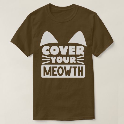猫を覆う2 Tシャツ (デザイン正面)