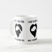 猫を見つけるまで、犬が大好きだった コーヒーマグカップ (正面左)