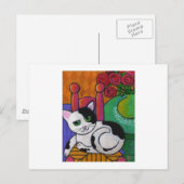 猫を見つける ポストカード (正面/裏面)