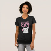 猫を見ない Tシャツ (正面フル)