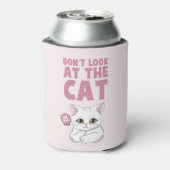 猫を見るなおもしろい白猫 缶クーラー (缶裏面)
