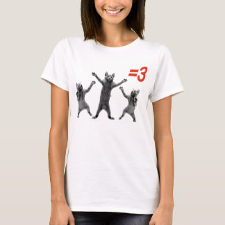 猫を踊ることは3つNCに匹敵します Tシャツ