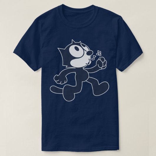 猫を透明にフェリックス Tシャツ (デザイン正面)