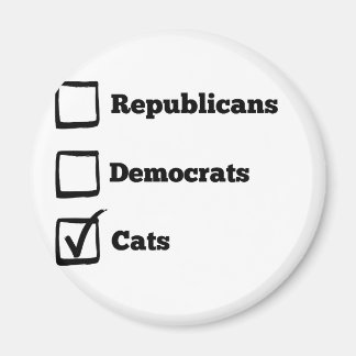 猫を選べ!政治選挙キャットプリント マグネット