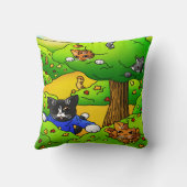 猫を隠して探す クッション (裏面)