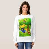 猫を隠して探す スウェットシャツ (正面フル)