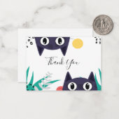 猫を隠すありがとう ノートカード (正面/裏面インサイチュ)