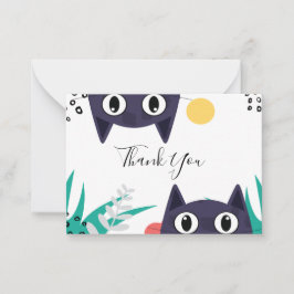 猫を隠すありがとう ノートカード