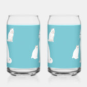 猫を集める ガラス缶 (左)