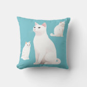 猫を集める クッション (正面)