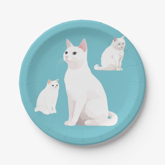 猫を集める ペーパープレート (正面)