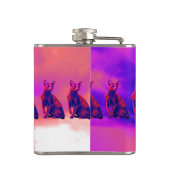 猫を雨が降ること フラスク (裏面)