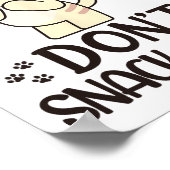 猫を食べなおもしろいい ポスター (角)