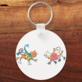 猫を食べる キーホルダー (正面)