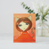 猫を飼いたい気分で ポストカード (スタンド正面)