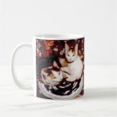 猫を飼い慣らす コーヒーマグカップ (左)