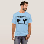 猫を飼うスキン+ユーモアTシャツ Tシャツ (正面フル)