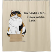 猫を飼う方法 シャワーカーテン (正面)