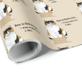 猫を飼う方法 ラッピングペーパー (ロールコーナー)