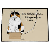 猫を飼う方法 ラージペーパーバッグ (正面)