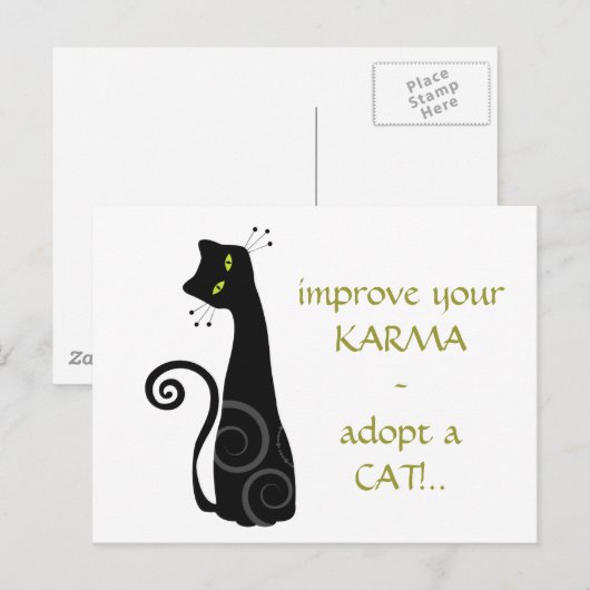 猫を飼う ポストカード (正面/裏面)