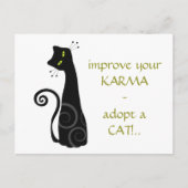 猫を飼う ポストカード (正面)