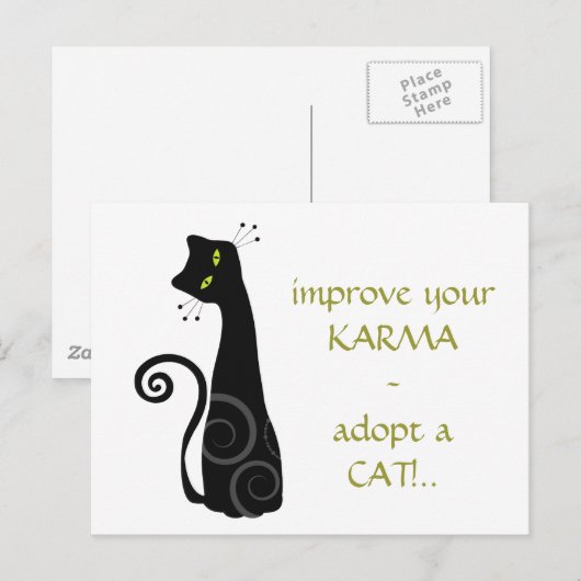 猫を飼う ポストカード (正面/裏面)