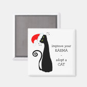 猫を飼う マグネット (正面/裏面)