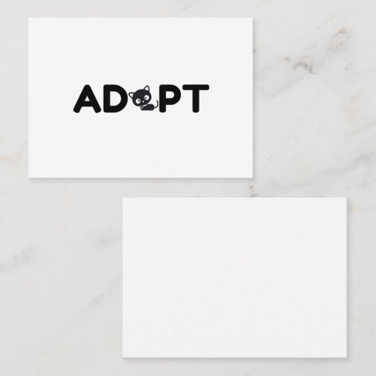 猫を飼う 名刺 (正面/裏面)