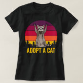猫を飼う Tシャツ (デザイン正面)