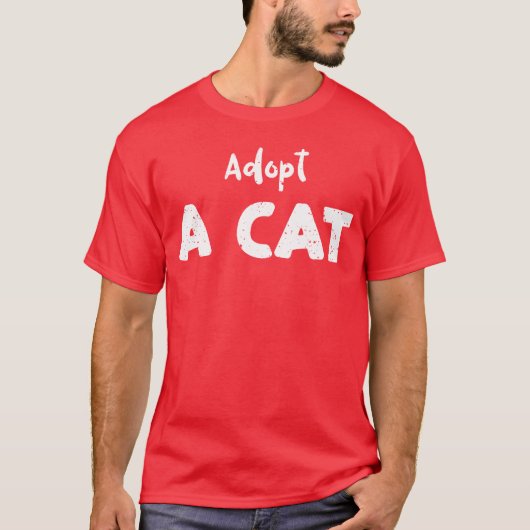 猫を飼う Tシャツ (正面)