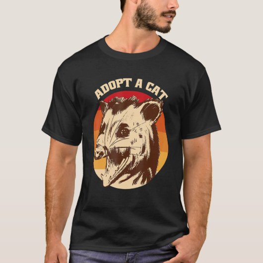 猫を飼おう すばらしいポッサム Tシャツ (正面)