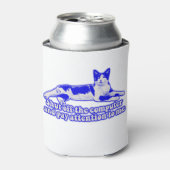 猫を飼おもしろいい、恋人に対して不機嫌な猫ミーム 缶クーラー (缶正面)