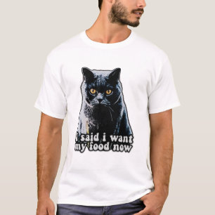 猫を飼おもしろいい、恋人に対して不機嫌な猫ミーム Tシャツ
