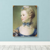 猫を飼った少女 キャンバスプリント (インサイチュ (ウッドフロア))