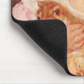 猫を飼っているサラ(by Mary Cassatt) マウスパッド (コーナー)