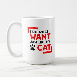 猫を飼っている人のために私は猫のように好きなことをする コーヒーマグカップ