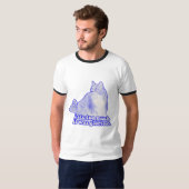 猫を飼っている人や子猫を飼っている人の気難しい猫ミーム Tシャツ (正面フル)