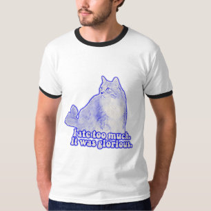 猫を飼っている人や子猫を飼っている人の気難しい猫ミーム Tシャツ