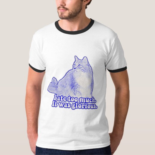 猫を飼っている人や子猫を飼っている人の気難しい猫ミーム Tシャツ (正面)