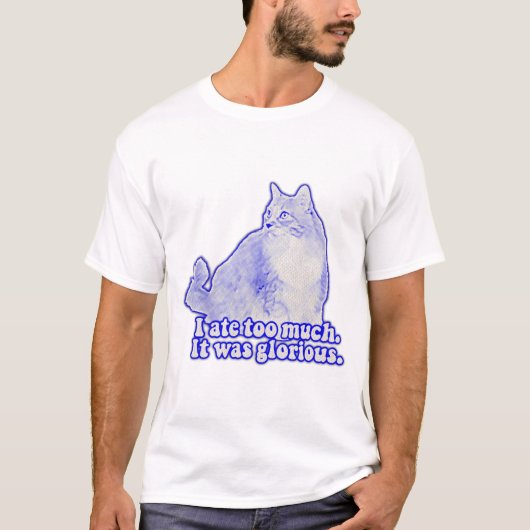 猫を飼っている人や子猫を飼っている人の気難しい猫ミーム Tシャツ (正面)