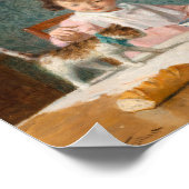 猫を飼っている女の子 | ビクトル・ガブリエル・ギルバート ポスター (角)