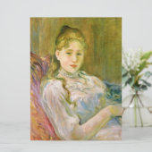 猫を飼っている女の子(by Berthe Morisot) カード (スタンド正面)