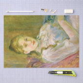 猫を飼っている女の子(by Berthe Morisot) 薄葉紙 (クラフト)