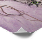 猫を飼っている女性のポスター ポスター (角)