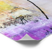 猫を飼っている女性 ポスター (角)