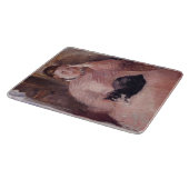 猫を飼っている女性(by Edouard Manet) カッティングボード (角)