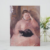 猫を飼っている女性(by Edouard Manet) カード (スタンド正面)